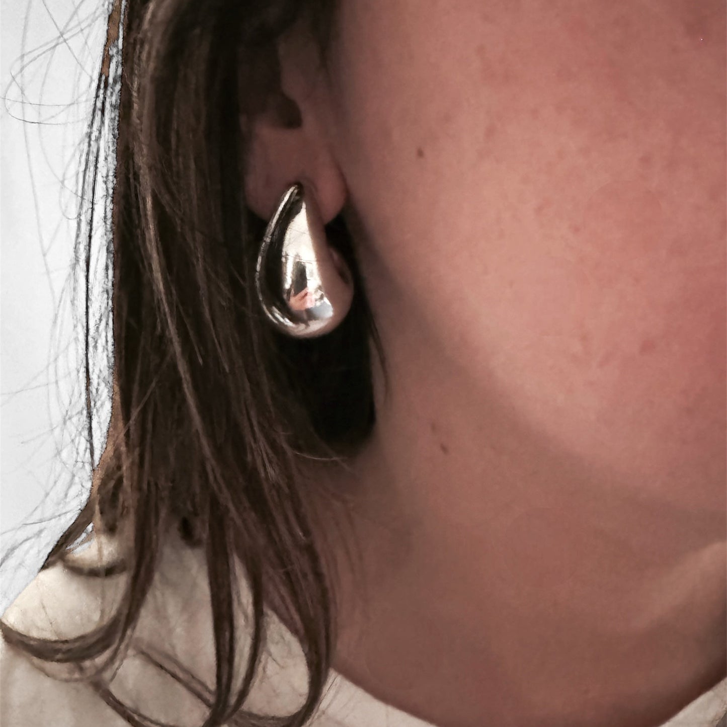 AROS GOTA PLATA CHICOS