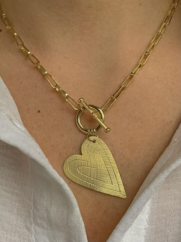 COLLAR CORAZON SUTIL ORO