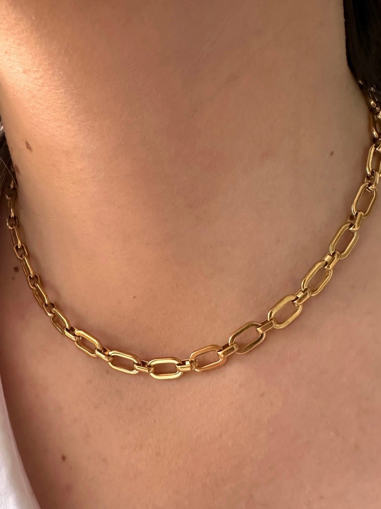 COLLAR ESLABON SUAVE DORADO
