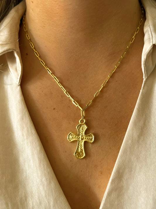 COLLAR CRUZ DE MALTA ORO