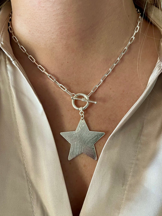 COLLAR ESTRELLA NOVA PLATA