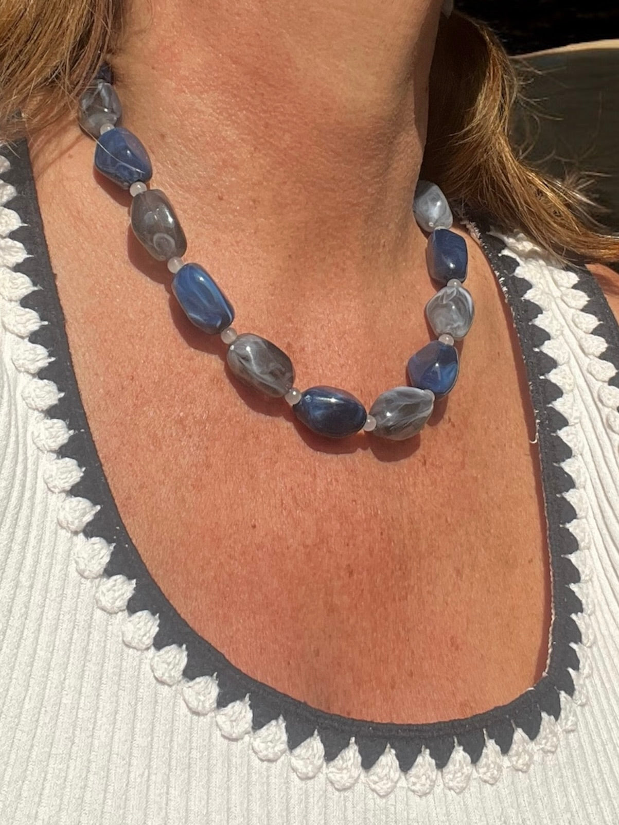 COLLAR ONIX Y AGATA AZUL