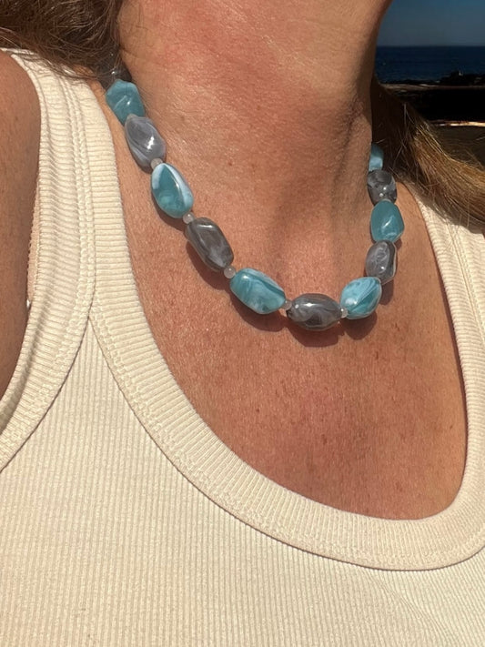 COLLA ONIX Y TURQUESA