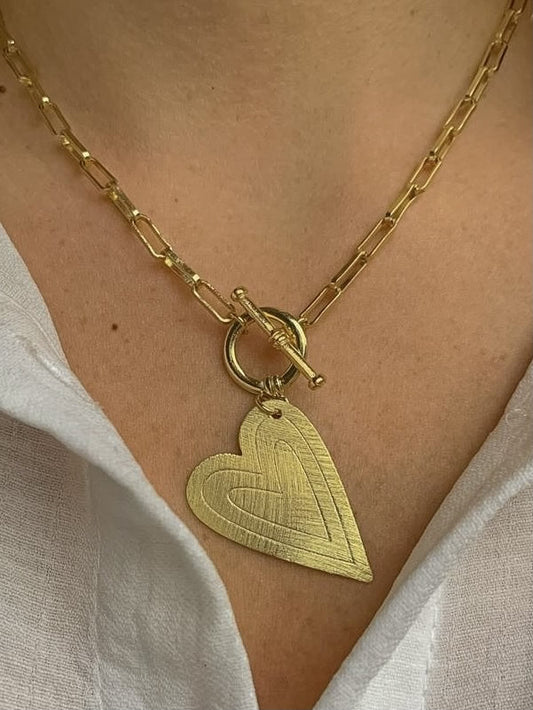 COLLAR CORAZON SUTIL ORO