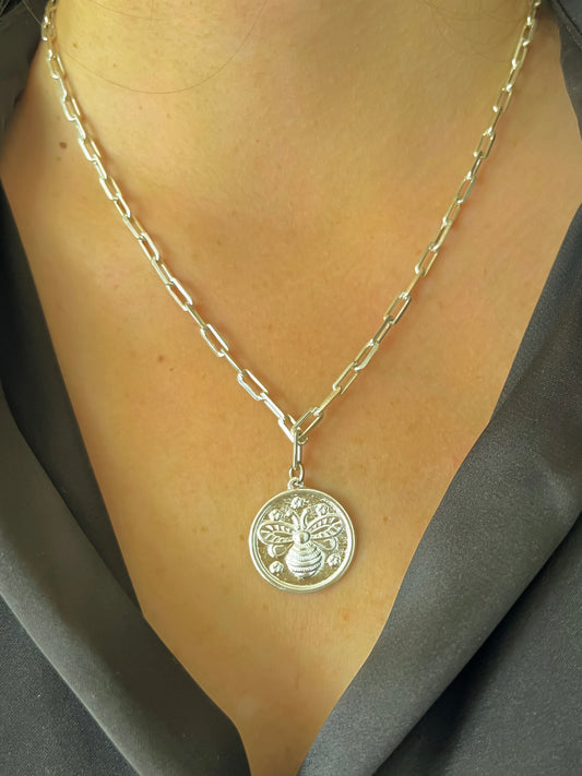 COLLAR MIEL DE PLATA